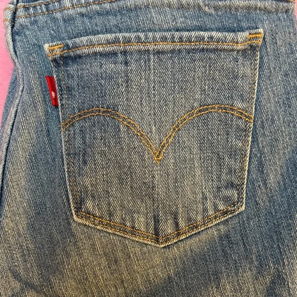 Levi's Red Label 711 Skinny Distressed Blue Jeans - Picture 3 of 6